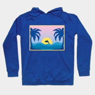 Dolphin at the Beach During Sunset Hoodie